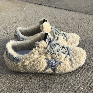 Golden goose shearling superstar 38